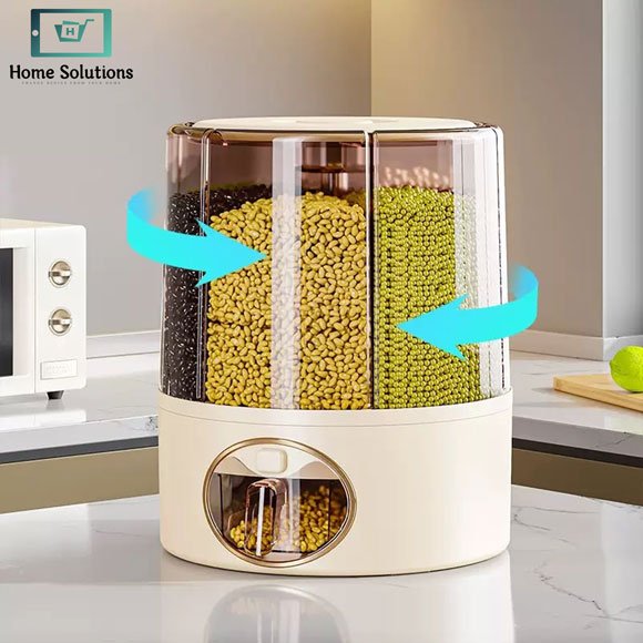 Rotating Multi-Grain Storage Dispenser 3 Rotating Multi-Grain Storage Dispenser - Image 2