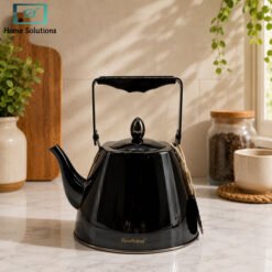 House Roland Black Stainless Steel Tea Kettle 1.0L and 1.5L for Gas and Induction Cooktops