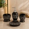 Luxury Bathroom Accessories Set 4-Piece 2 Luxury 4-Piece Ceramic Bathroom Accessories Set