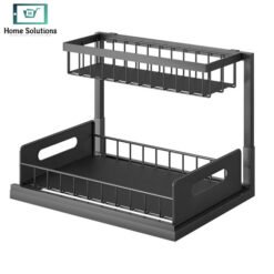 2-Tier Under Sink Organizer - Storage Rack for Kitchen 11 Sink Storage Racks 2 - Home Solutions