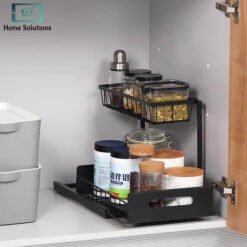 2-Tier Under Sink Organizer - Storage Rack for Kitchen 14 Sink Storage Racks - Home Solutions