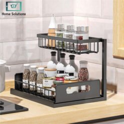 2-Tier Under Sink Organizer - Storage Rack for Kitchen 10 Sink Storage Racks 3 - Home Solutions