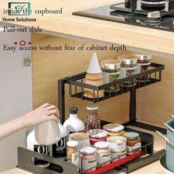 2-Tier Under Sink Organizer - Storage Rack for Kitchen 9 Sink Storage Racks 4 - Home Solutions