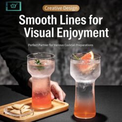 Tall Glass Set 6 Pcs 375ml 17 glasses - Home Solutions